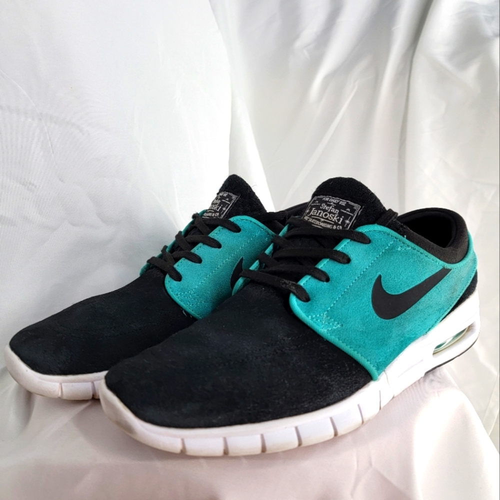 Nike SB Stefan Janoski Max Size 9.5 Black Mint Retro Teal